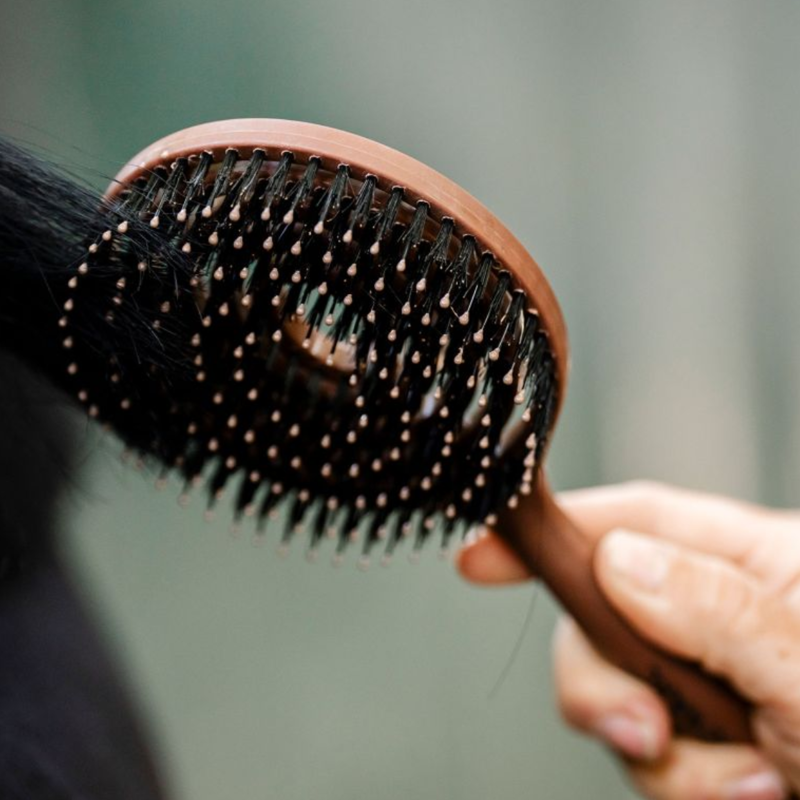 Horseware Mane and Tail Brush - Wood Effect-1