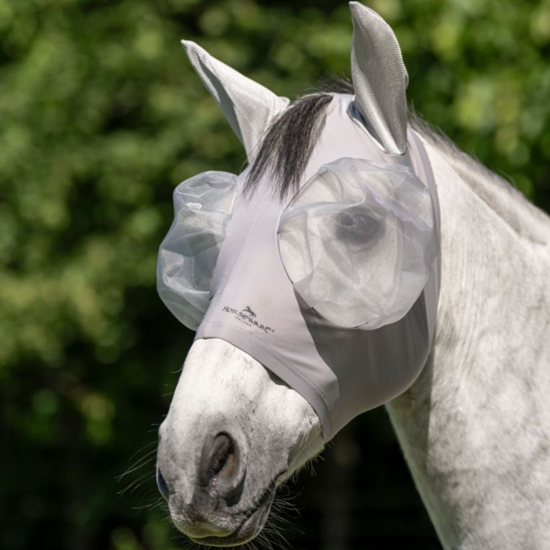 Horseware Defense Fly Mask - Silver/Silver