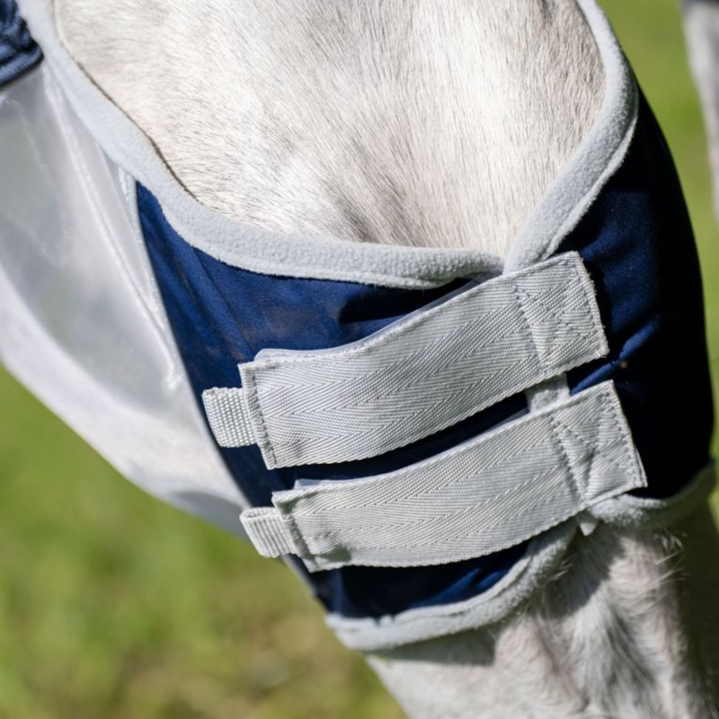 Horseware Shield Fly Mask - Navy/Silver-1