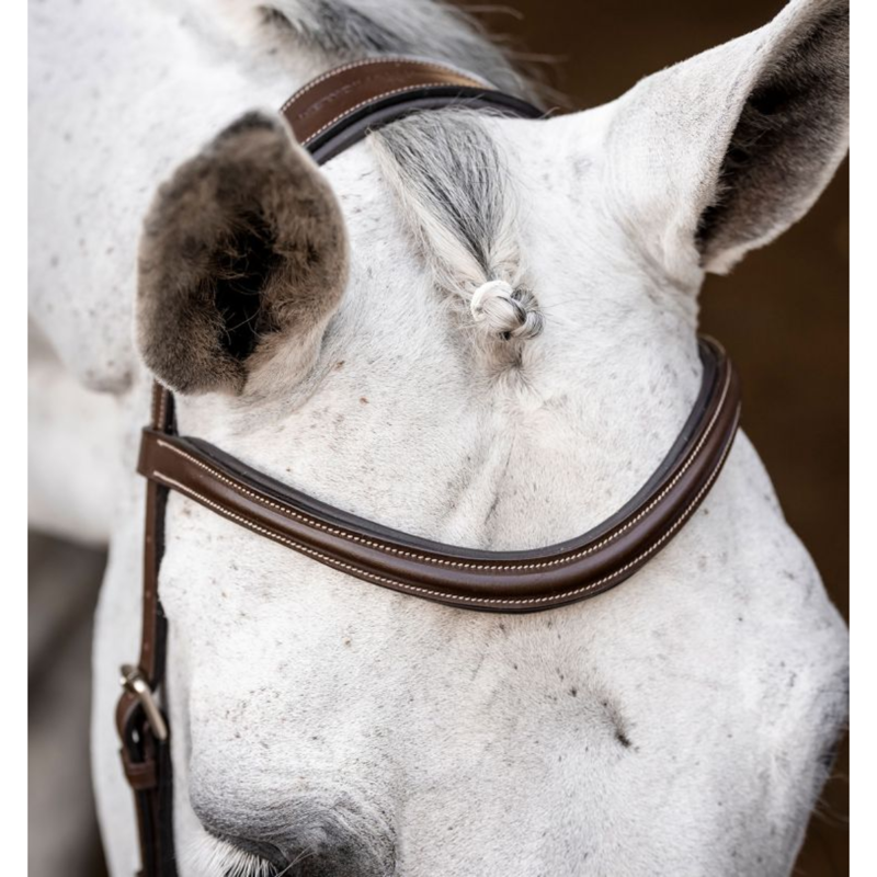 Horseware Micklem Deluxe Competition Bridle - Dark Havana-1
