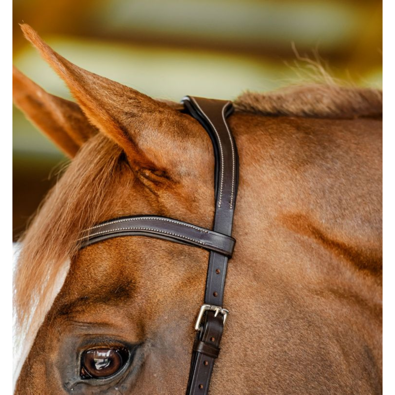 Horseware Micklem Competition Bridle - Dark Havana-2
