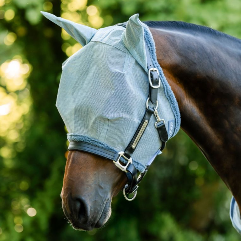 Horseware Amigo Fly Mask - Heather Blue/Blue/Silver