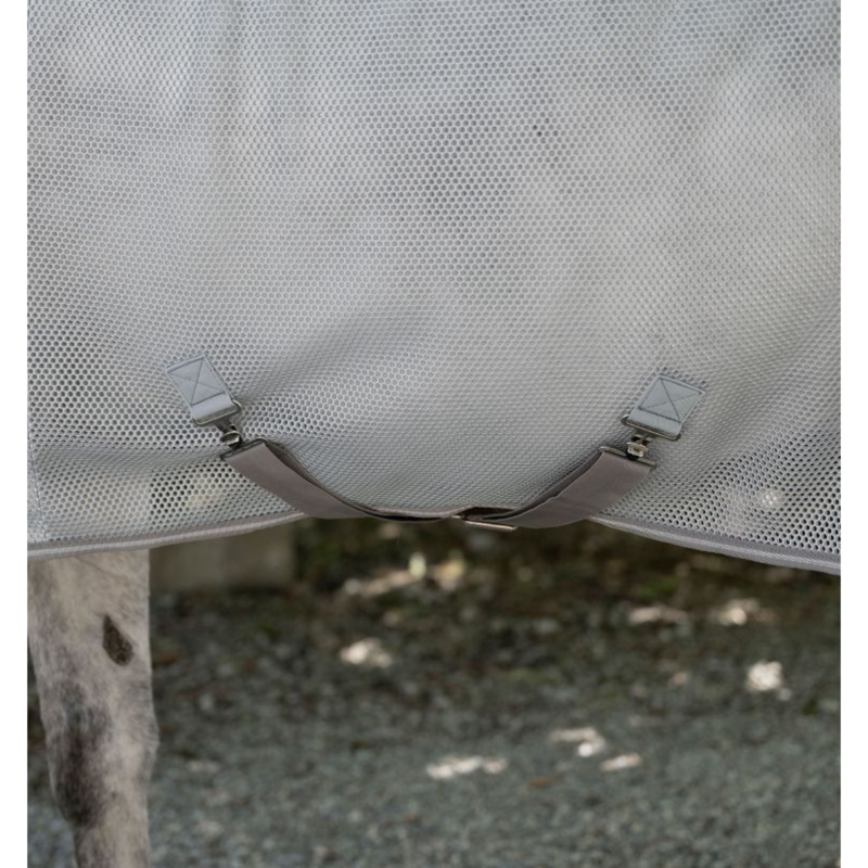 Horseware Amigo AirNet Cooler - Heather Blue/Titanium Grey/Silver-2