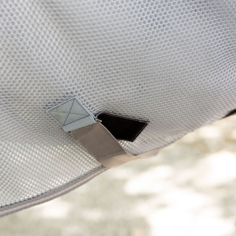 Horseware Amigo AirNet Cooler - Heather Blue/Titanium Grey/Silver-3