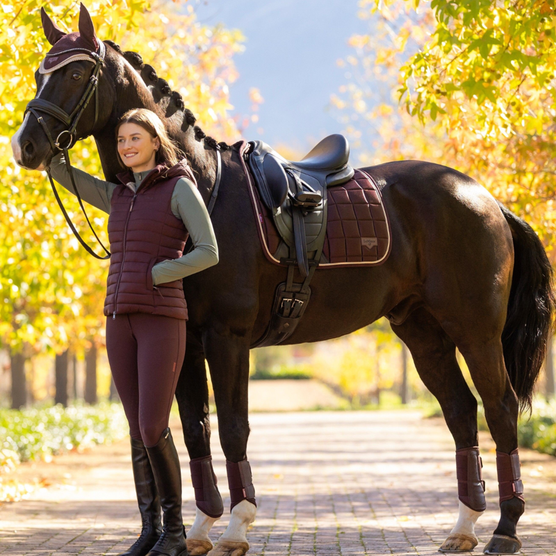 LeMieux Isabelle Knee Grip Breeches - Damson-2