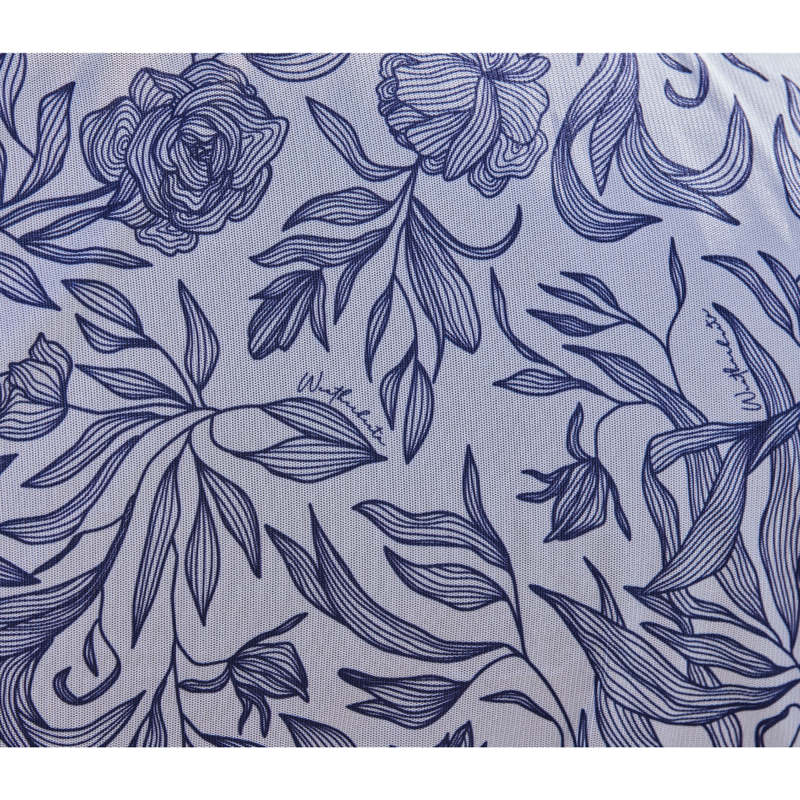 WeatherBeeta ComfiTec Limited Edition Combo Fly Sheet - White/Navy Floral Print-6