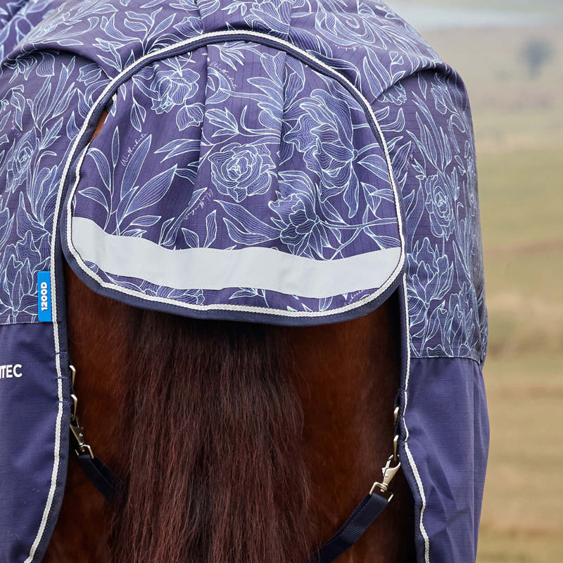 WeatherBeeta ComfiTec Limited Edition 50g Turnout Rug - Floral Print-5