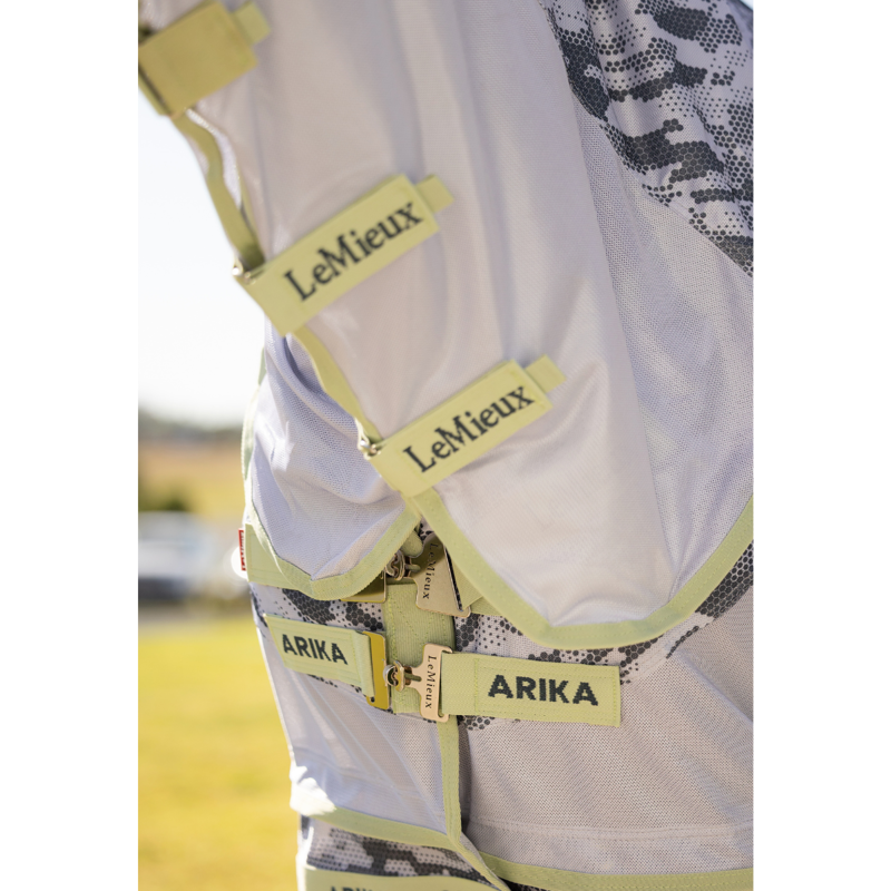 LeMieux Arika Camo-Tek Fly Rug - Macaron-4