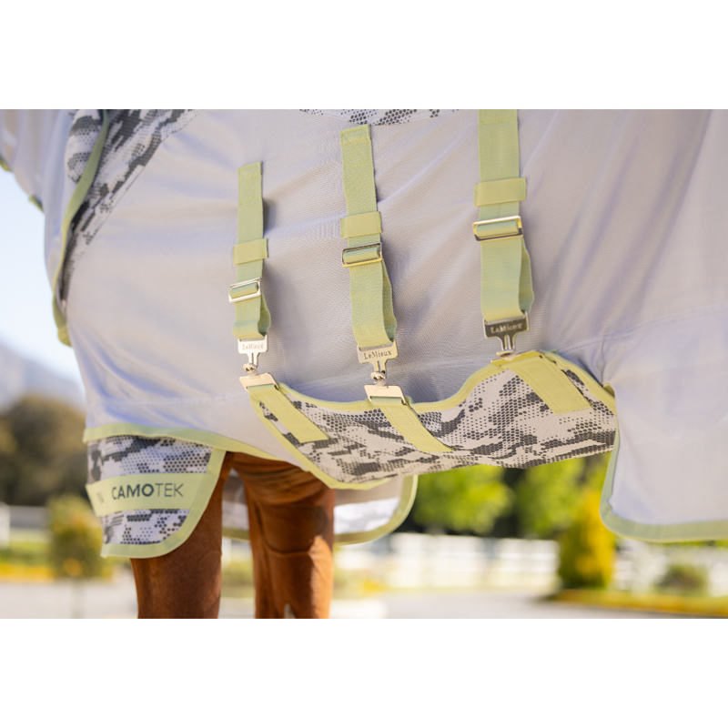 LeMieux Arika Camo-Tek Fly Rug - Macaron-5