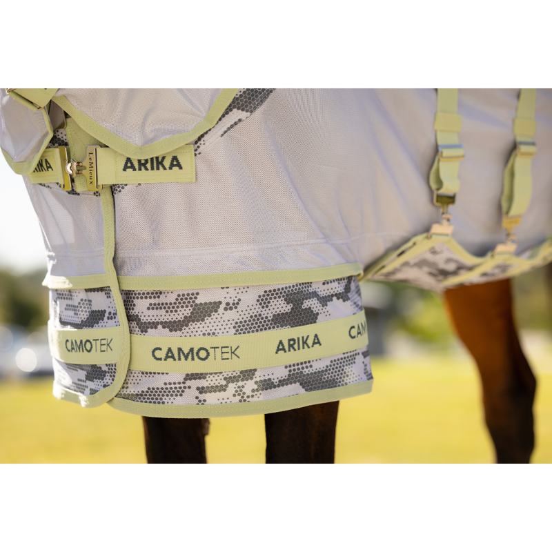 LeMieux Arika Camo-Tek Fly Rug - Macaron-6