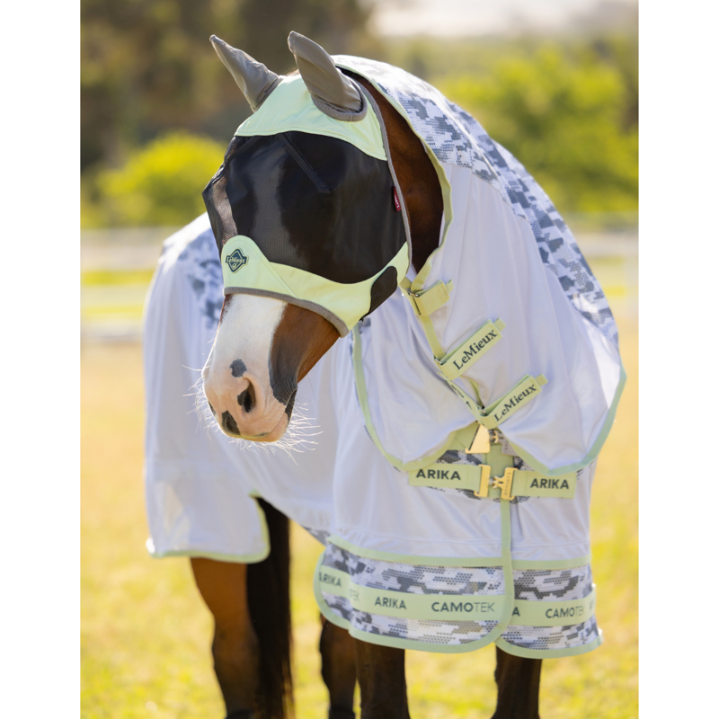 LeMieux Arika Camo-Tek Fly Rug - Macaron-7