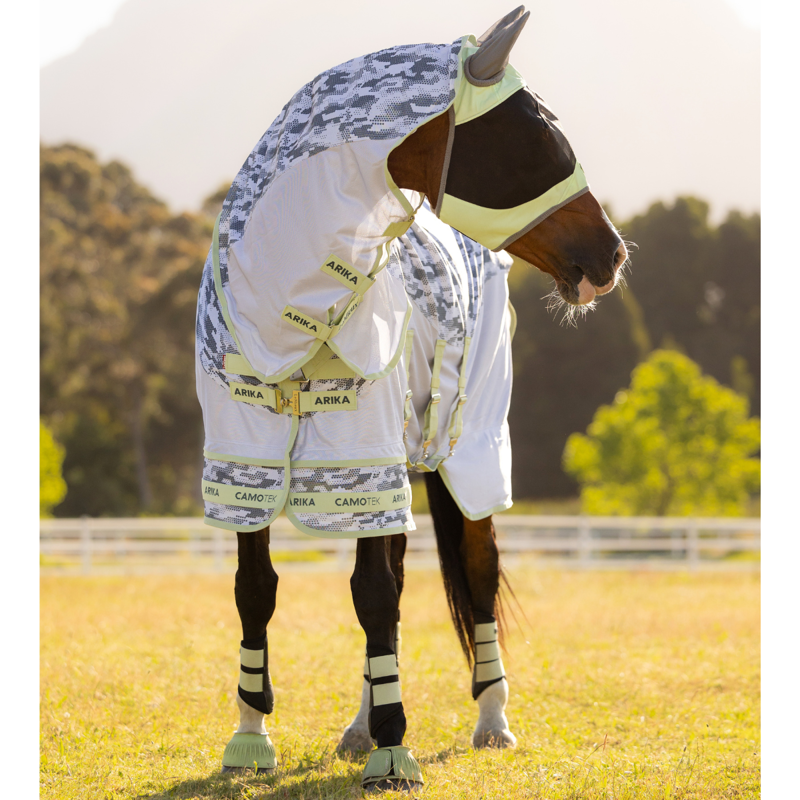LeMieux Arika Camo-Tek Fly Rug - Macaron-8