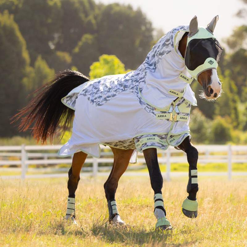 LeMieux Arika Camo-Tek Fly Rug - Macaron-1