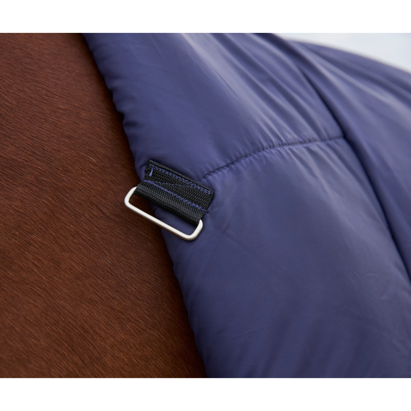 WeatherBeeta ComfiTec Prelim Turnout Combo 0g Rug - Navy Embossed Plaid-4