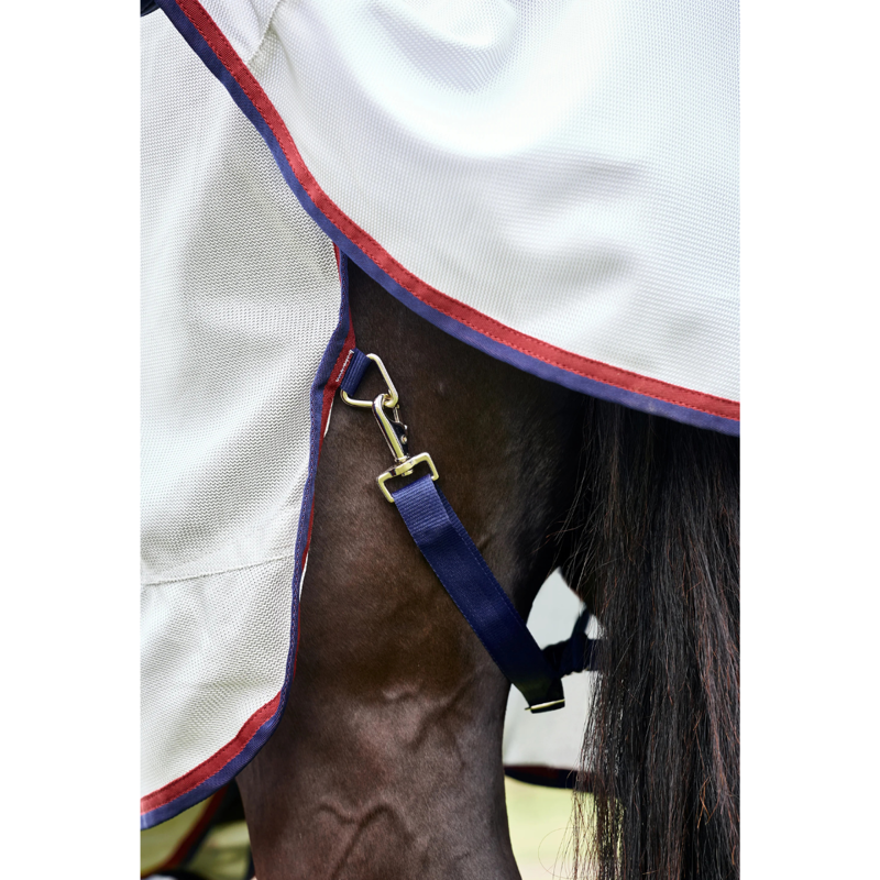 WeatherBeeta ComfiTec Airflow Detach-A-Neck Fly Sheet - Grey/Navy/Burgundy-7