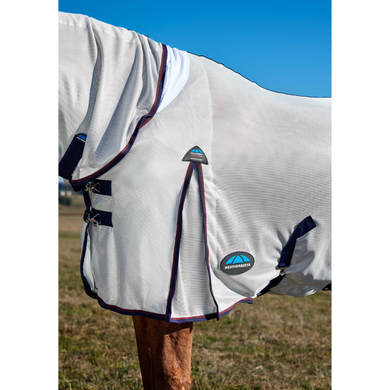 WeatherBeeta ComfiTec Airflow Combo Fly Sheet - Grey/Navy/Burgundy-3