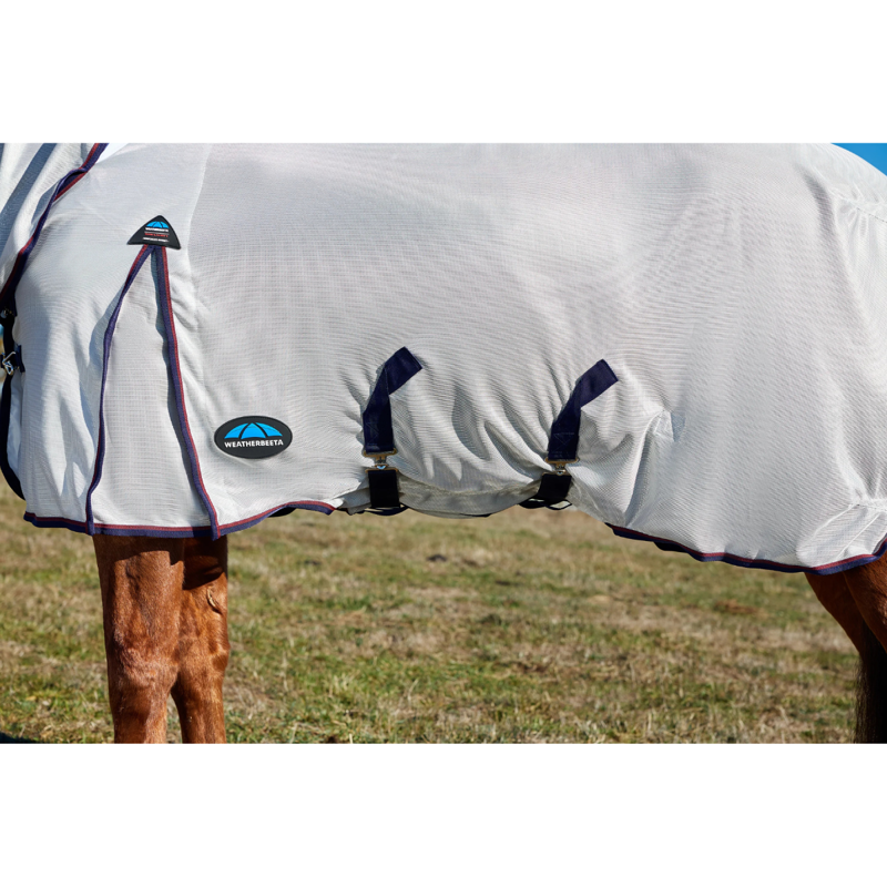 WeatherBeeta ComfiTec Airflow Combo Fly Sheet - Grey/Navy/Burgundy-6