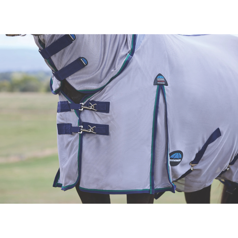 WeatherBeeta ComfiTec Zephyr Combo Fly Sheet - Grey/Navy/Forest Green-2
