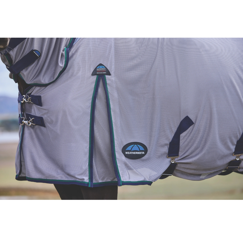 WeatherBeeta ComfiTec Zephyr Combo Fly Sheet - Grey/Navy/Forest Green-3
