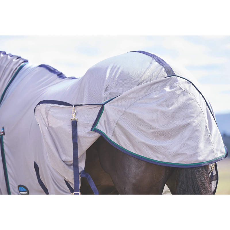 WeatherBeeta ComfiTec Zephyr Combo Fly Sheet - Grey/Navy/Forest Green-7