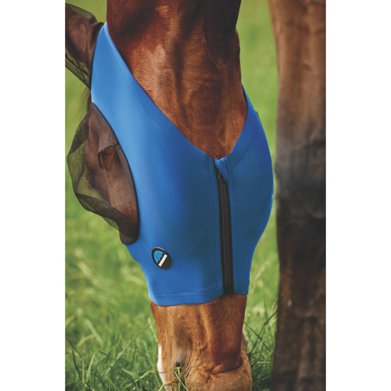 WeatherBeeta ComfiTec Deluxe Stretch Fly Mask with Ears - Cobalt/Black-1