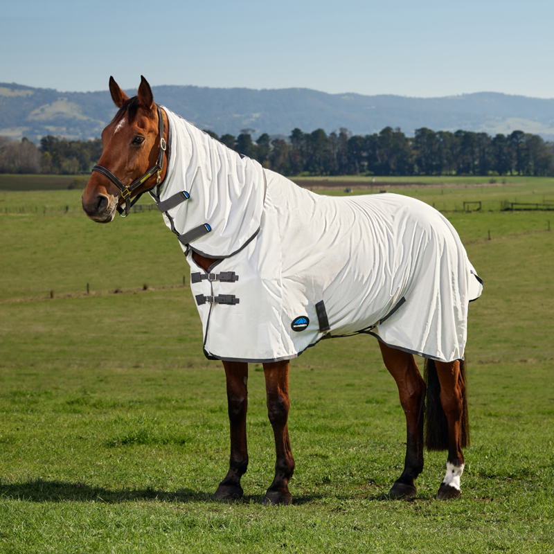 WeatherBeeta ComfiTec Tyro Combo Fly Rug - White/Charcoal
