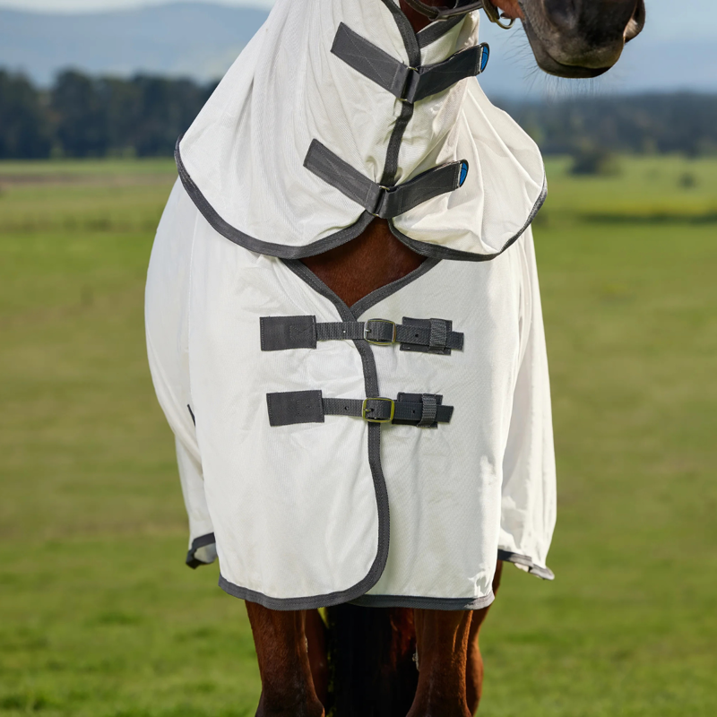 WeatherBeeta ComfiTec Tyro Combo Fly Rug - White/Charcoal-2