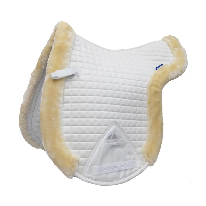WeatherBeeta Prime Air-Tec Comfy Fleece Trimmed Numnah - White/Natural