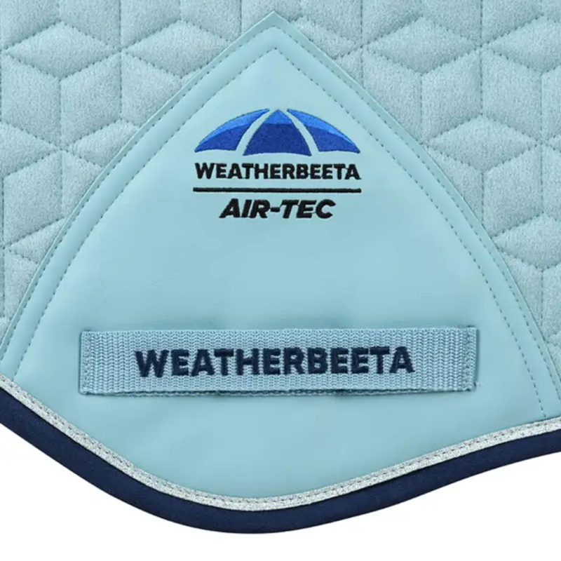 WeatherBeeta Suede Elite Air-Tec Jump Shaped Saddlepad - Aqua-1