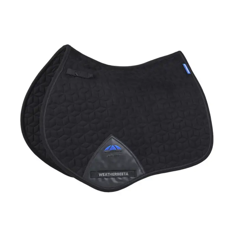 WeatherBeeta Suede Elite Air-Tec Jump Shaped Saddlepad - Black