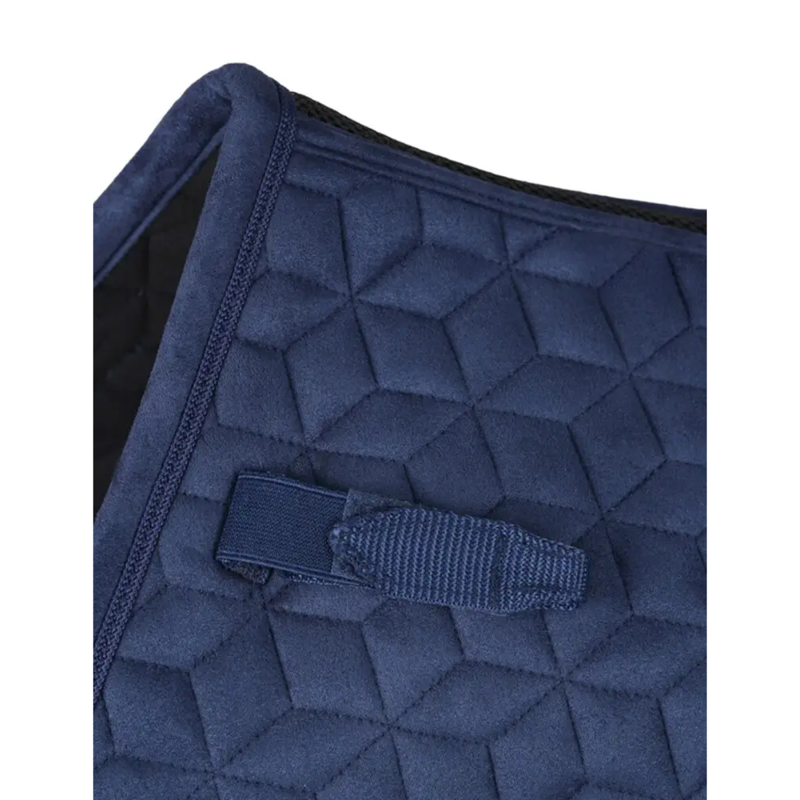 WeatherBeeta Suede Elite Air-Tec Jump Shaped Saddlepad - Navy-1
