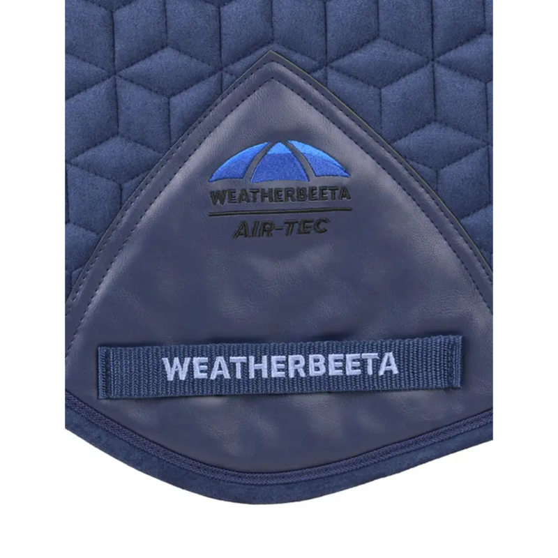 WeatherBeeta Suede Elite Air-Tec Jump Shaped Saddlepad - Navy-2