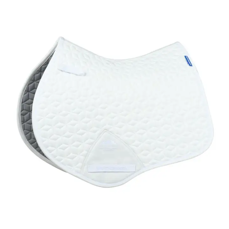 WeatherBeeta Suede Elite Air-Tec Jump Shaped Saddlepad - White