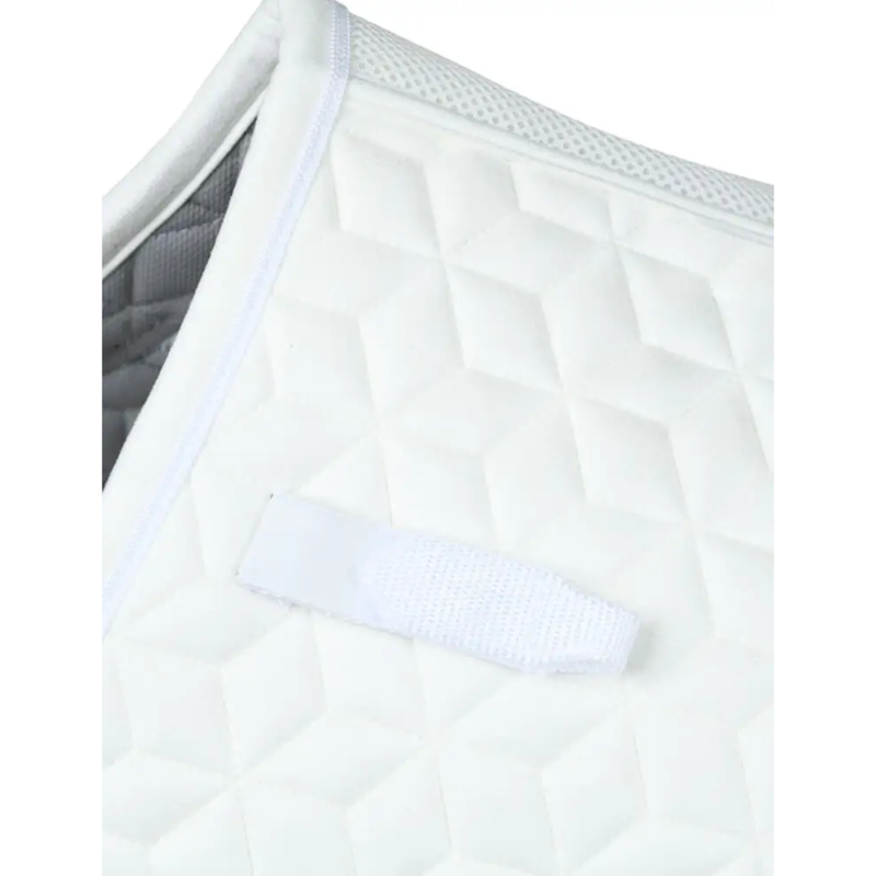 WeatherBeeta Suede Elite Air-Tec Jump Shaped Saddlepad - White-1