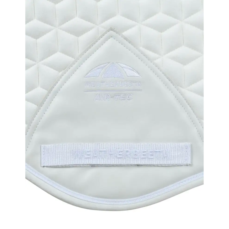 WeatherBeeta Suede Elite Air-Tec Jump Shaped Saddlepad - White-2