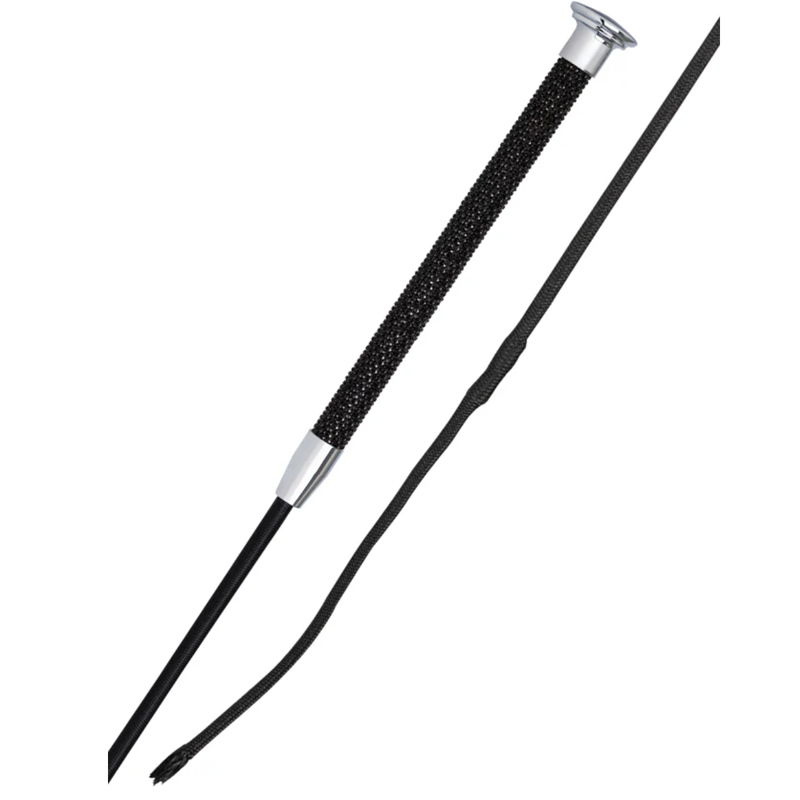 Woof Wear Glitz Dressage Whip - Black