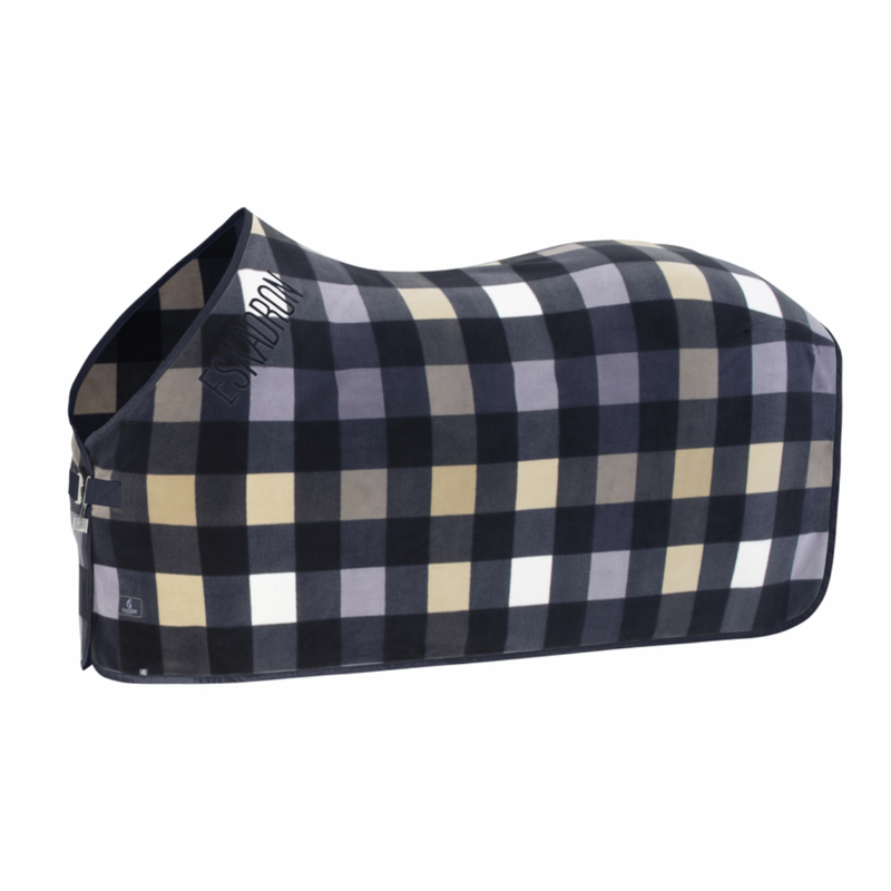 Eskadron Fleece Check Sweat Rug Classic Sports SS26 - Navy/Sierra/Orchid