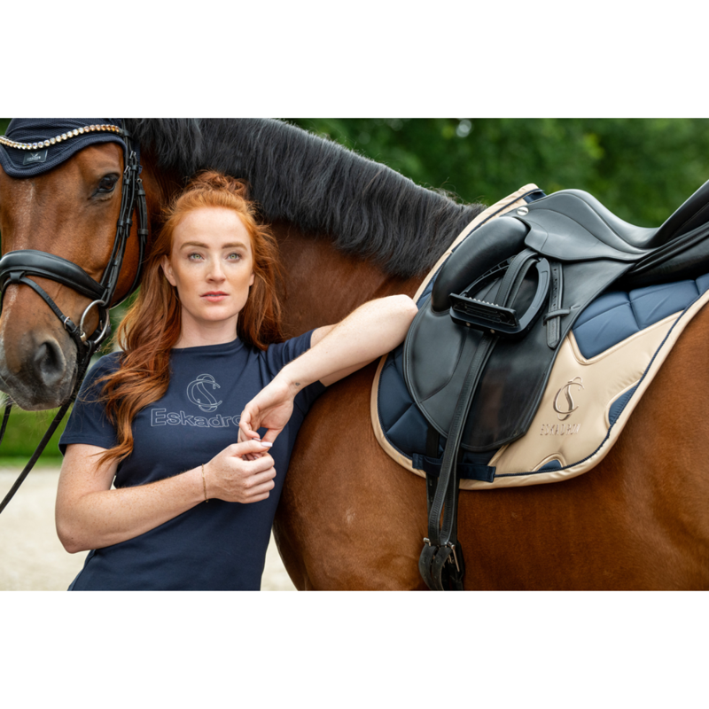 Eskadron Bicross Matt Gloss Saddlecloth Classic Sports SS26 - Navy-3