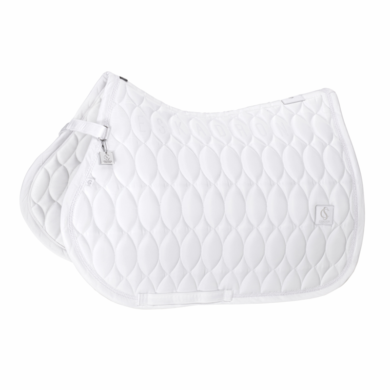 Eskadron High Gloss Emblem Saddlecloth Classic Sports SS26 - White-1