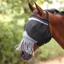 Shires FlyGuard Pro Fine Mesh Fly Mask Earless and Nose Fringe - Jet