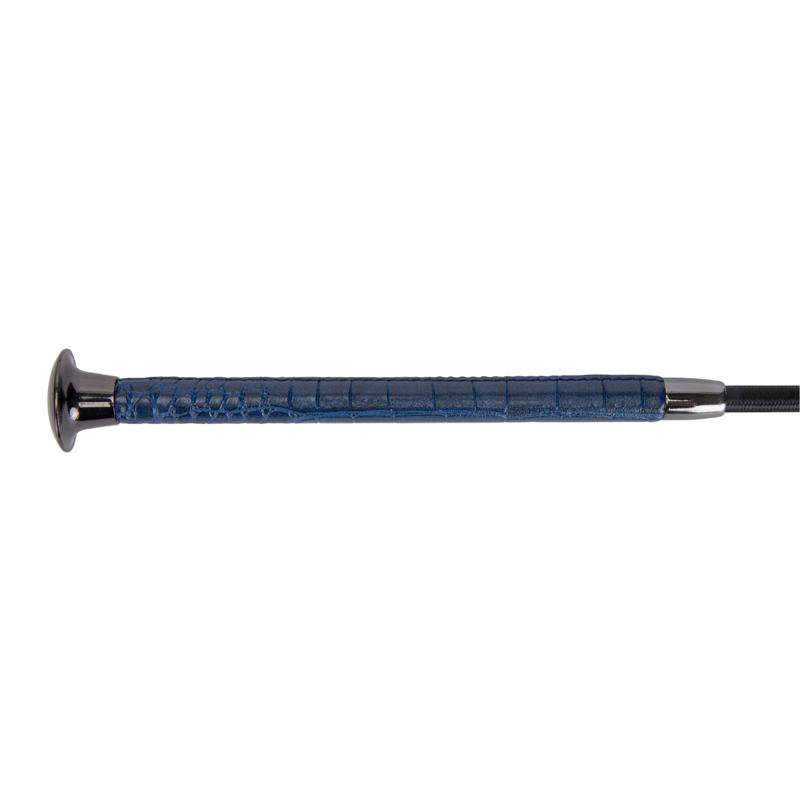 Shires Deluxe Schooling Whip  - Navy-2
