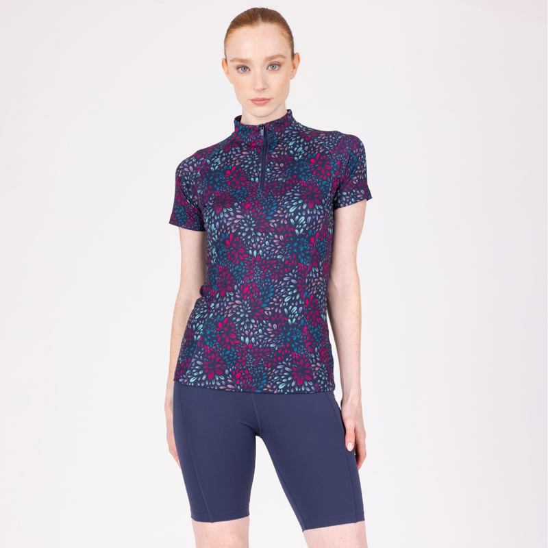 Aubrion React Short Sleeve Base Layer - Petal-2
