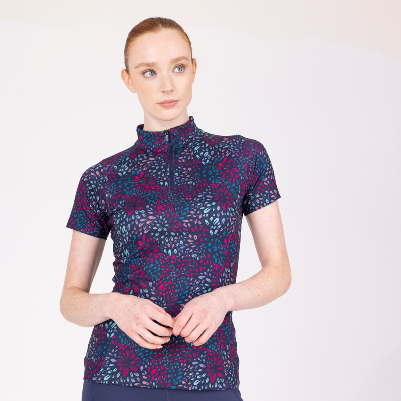 Aubrion React Short Sleeve Base Layer - Petal-1