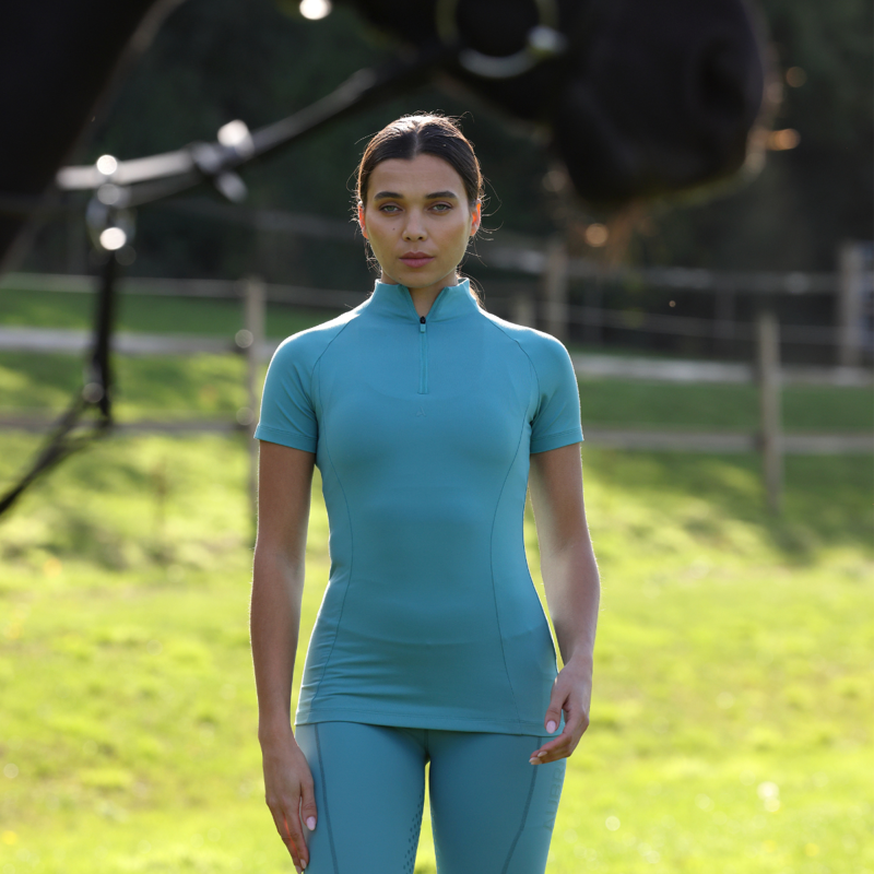 Aubrion React Short Sleeve Base Layer - Haze-1