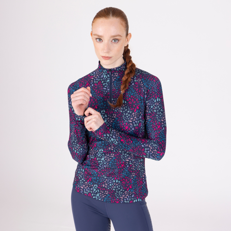Aubrion React Long Sleeve Base Layer - Petal-1