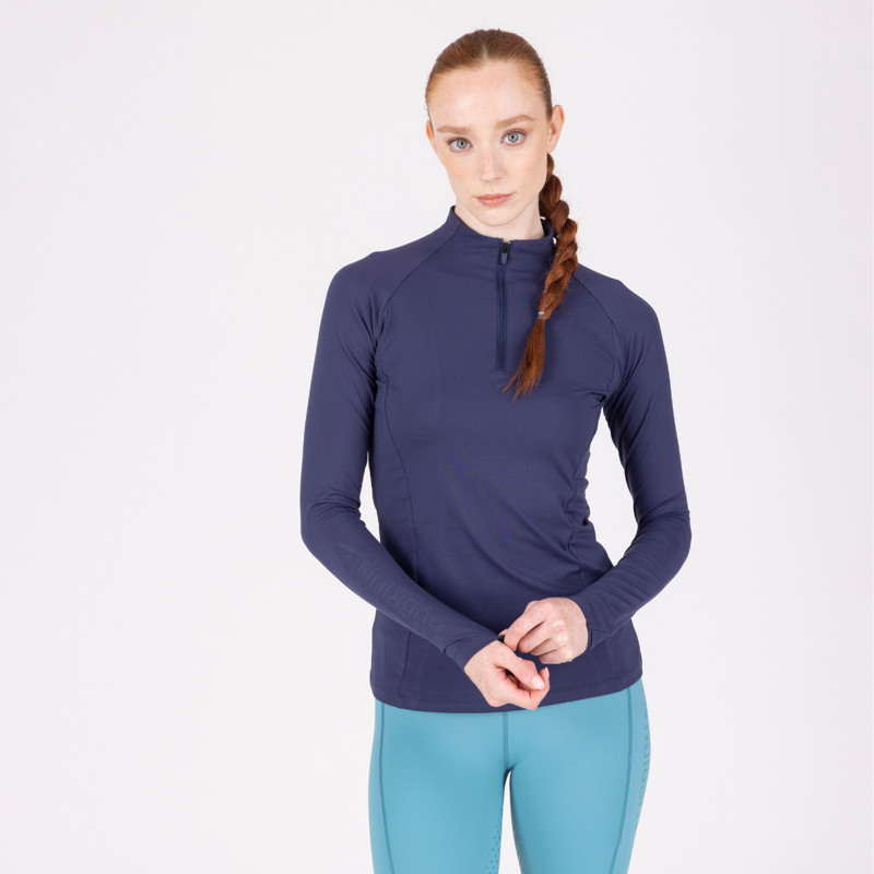 Aubrion React Long Sleeve Base Layer - Midnight-2