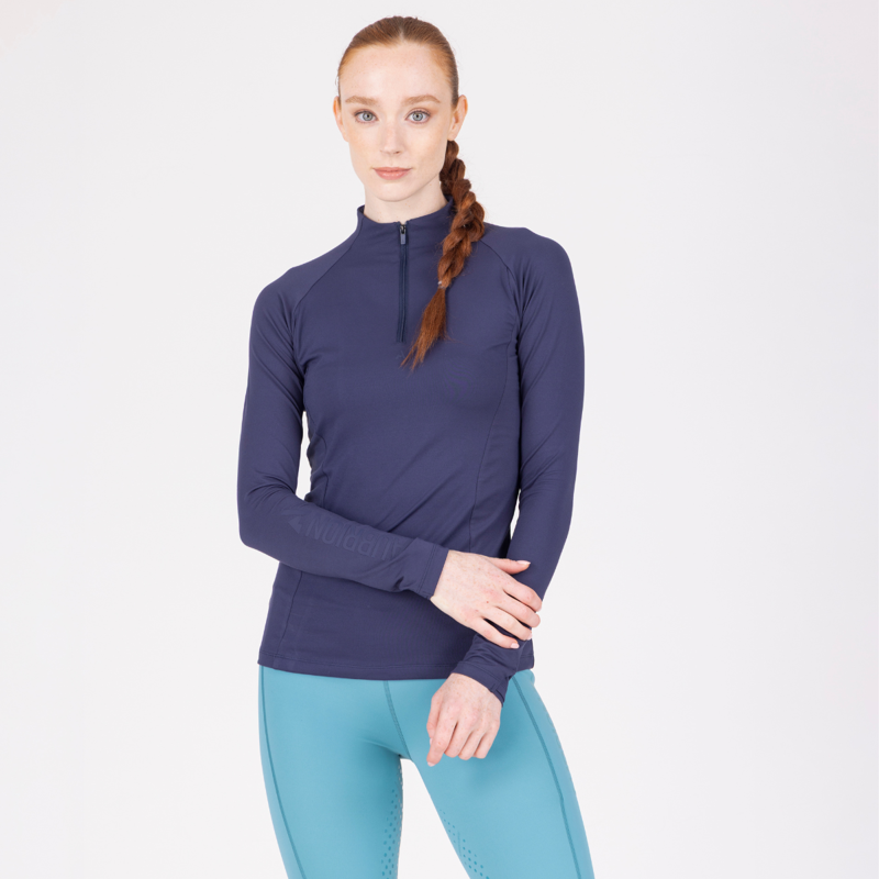 Aubrion React Long Sleeve Base Layer - Midnight-1