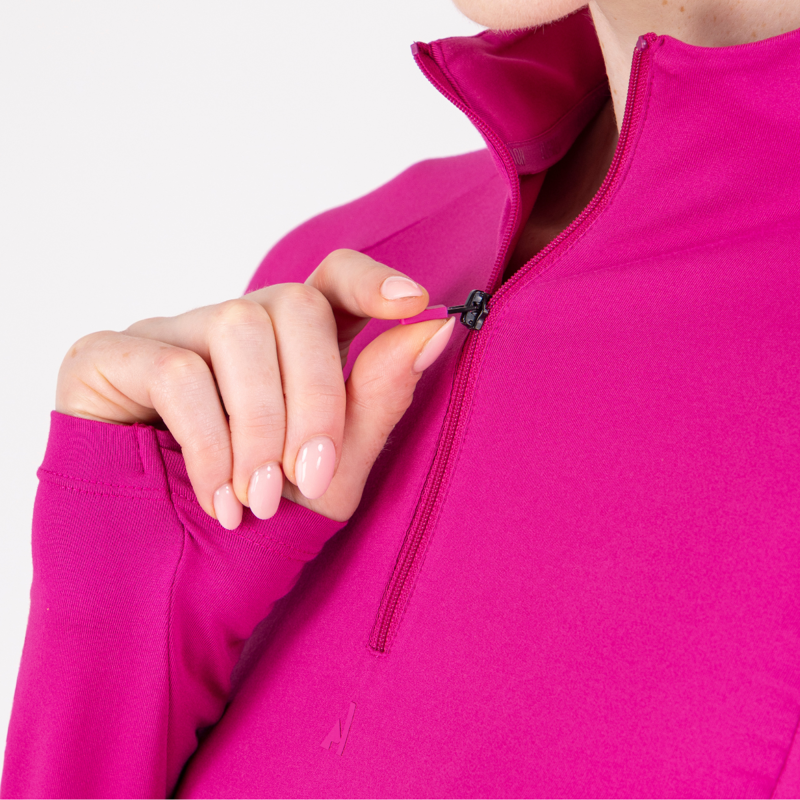 Aubrion React Long Sleeve Base Layer - Fuchsia-8