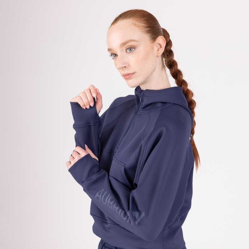 Aubrion React Quarter Zip Hoodie - Midnight-3