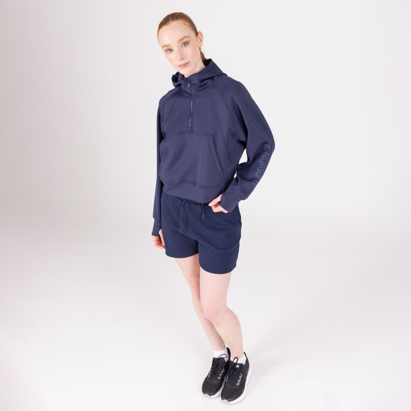 Aubrion React Quarter Zip Hoodie - Midnight-2